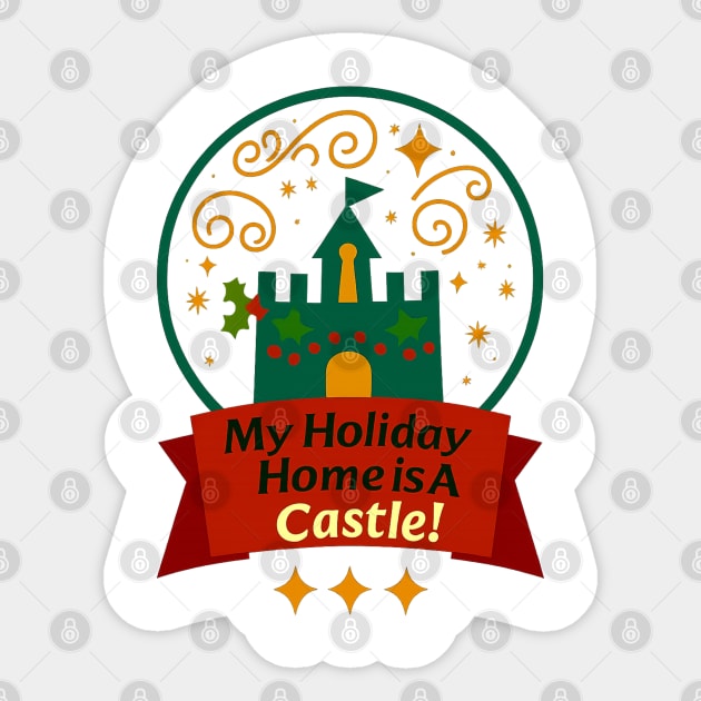 My Holiday Home Is A Castle! Sticker by Disney For Seniors